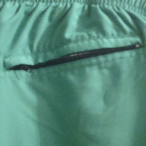 New Speedo Men's‎ Size XXL Green Swim Trunks Drawstring Waist Zippered Pocket - Picture 4 of 8